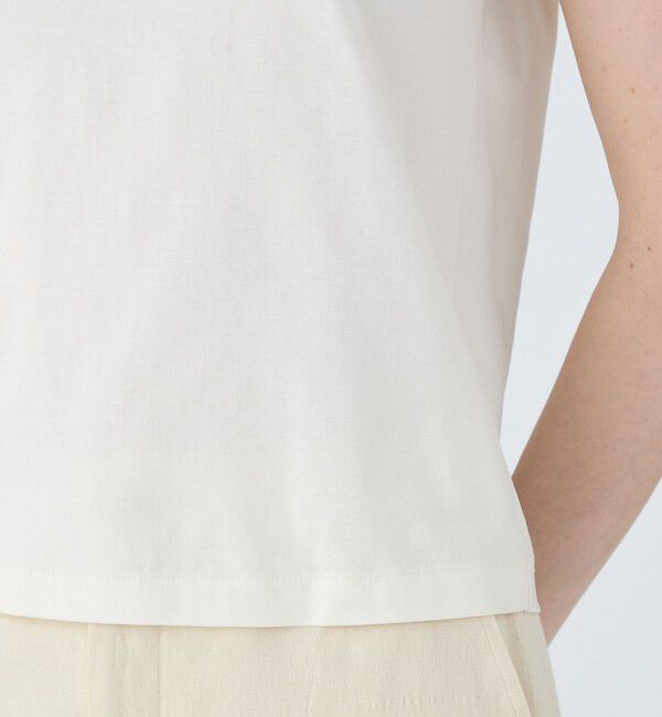 MACPHEE「【WEB限定】コットンジャージー トリムTシャツ」|Tシャツ・カットソー|