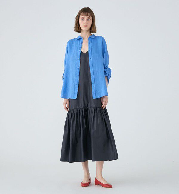 MACPHEE「【WEB限定】クリスピータフタ ティアードキャミソールワンピース」|ワンピース|