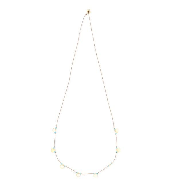 TOMORROWLAND GOODS「 SEE REAL FLOWERS CITRINE PETAL ネックレス」|ネックレス|64 ブルー系