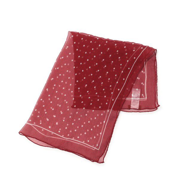 TOMORROWLAND GOODS「REGAGLIA シルク スカーフ」|バンダナ・スカーフ|36 レッド系