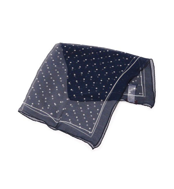 TOMORROWLAND GOODS「REGAGLIA シルク スカーフ」|バンダナ・スカーフ|68 ネイビー系