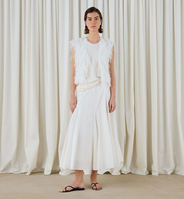 DES PRES「スビンコットンツイル ボリュームスカート」|スカート|