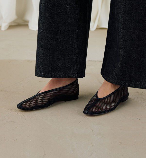 TOMORROWLAND GOODS「DES PRES メッシュフラットシューズ」|バレエシューズ|