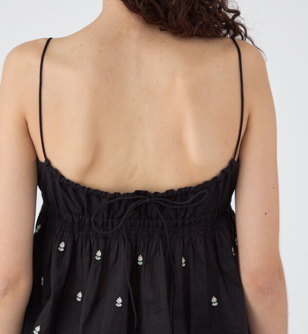 TOMORROWLAND BUYING WEAR「【別注】ne Quittez pas BLACK POPLIN ORGANZE キャミソールトップス」|キャミソール|