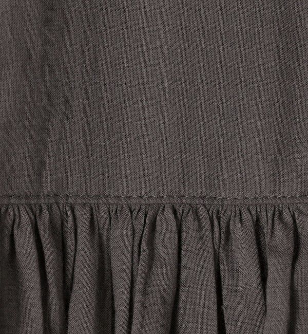 GALERIE VIE「インドコットン スタンドネックギャザーワンピース」|ワンピース|