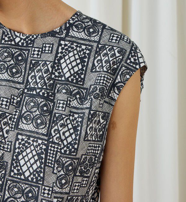 DES PRES「パッチワークレースプリント フレアマキシワンピース」|ワンピース|