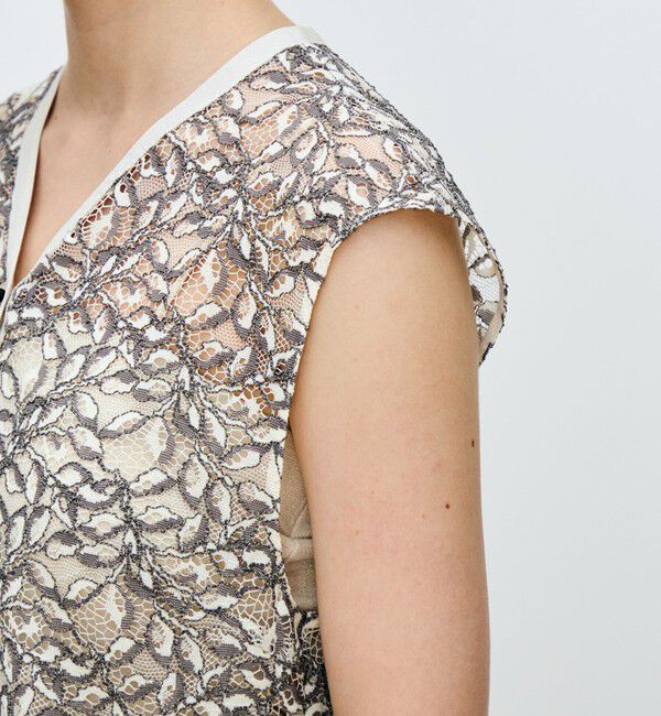 TOMORROWLAND collection「リーフコード レースジレブラウス」|シャツ・ブラウス|