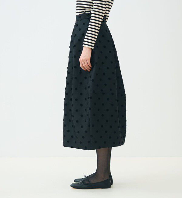 TOMORROWLAND collection「モールポルカドット コクーンスカート」|スカート|