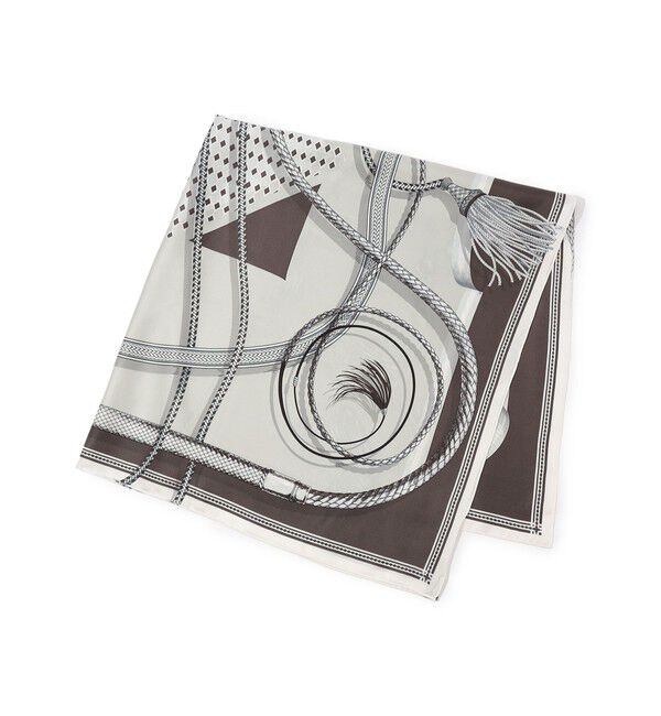 TOMORROWLAND GOODS「manipuri JOCKEY スカーフ」|バンダナ・スカーフ|16 グレー系