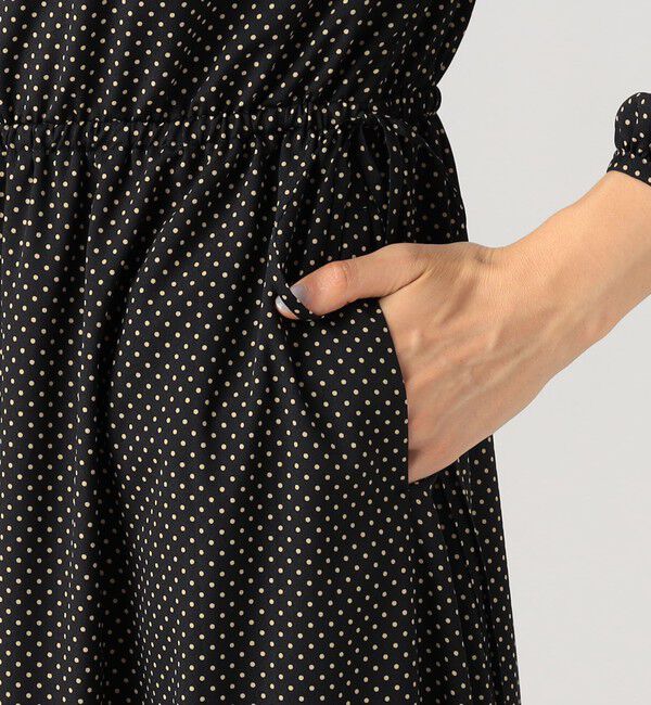 Ballsey「ミニドットプリント ティアードワンピース」|ワンピース|