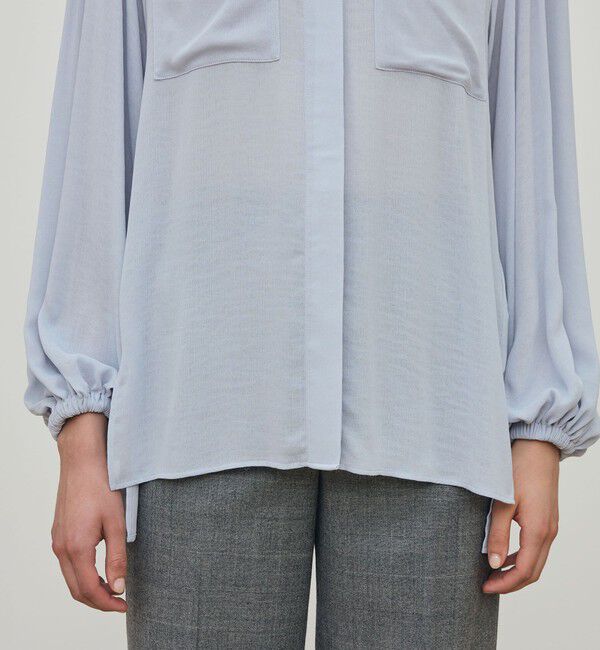 DES PRES「ダブルクレープ チュニックブラウス」|シャツ・ブラウス|
