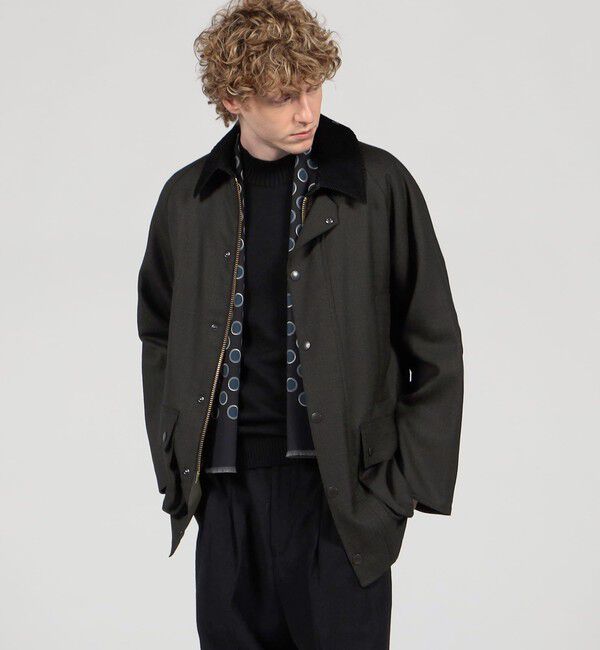 TOMORROWLAND MENS「【別注】Barbour CL BEAUFORT ウールブルゾン DORMEIUL」|ブルゾン・スタジャン|