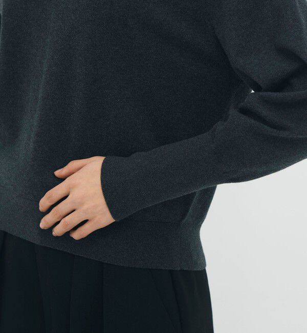 CABaN「コットンカシミヤストレット Vネックプルオーバー」|ニット・セーター|