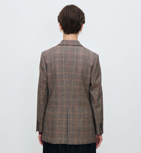 TOMORROWLAND collection「シックバーガンディー ダブルブレストジャケット」|テーラードジャケット|