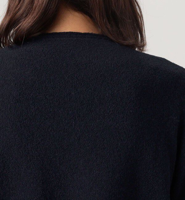 GALERIE VIE「ファインブークレー オーバージャケット」|ノーカラージャケット|