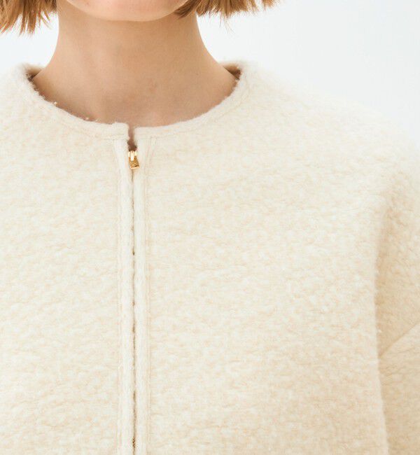 TOMORROWLAND collection「シープニット ジップアップブルゾン」|ブルゾン・スタジャン|