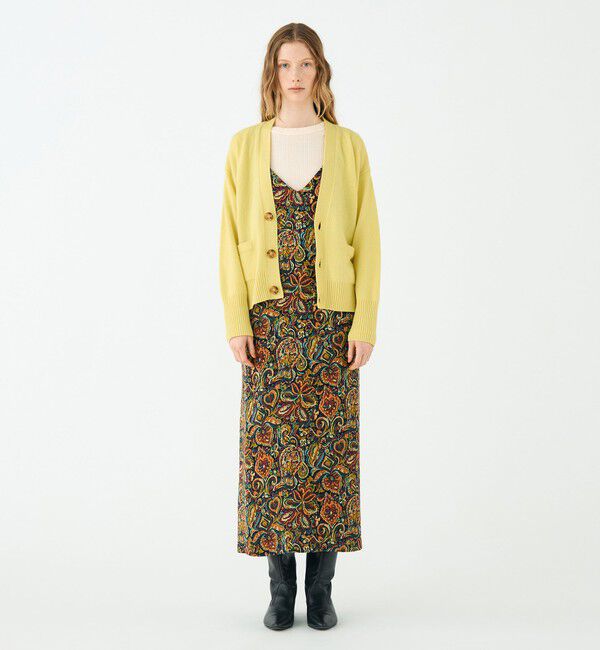 SOULEIADO「キュプラレーヨンジャカード キャミソールワンピース」|ワンピース|