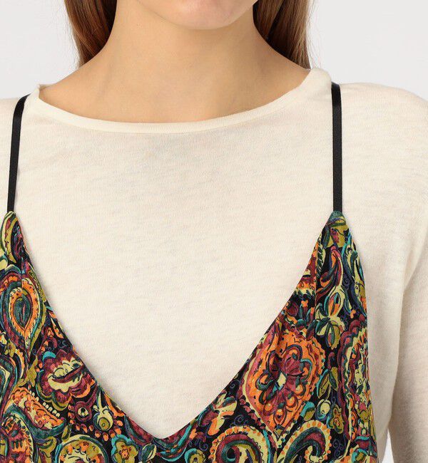 SOULEIADO「キュプラレーヨンジャカード キャミソールワンピース」|ワンピース|