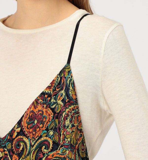 SOULEIADO「キュプラレーヨンジャカード キャミソールワンピース」|ワンピース|