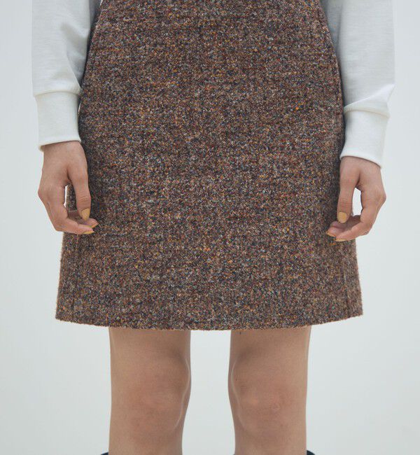 MACPHEE「スライバージャージー ミニスカート」|台形|