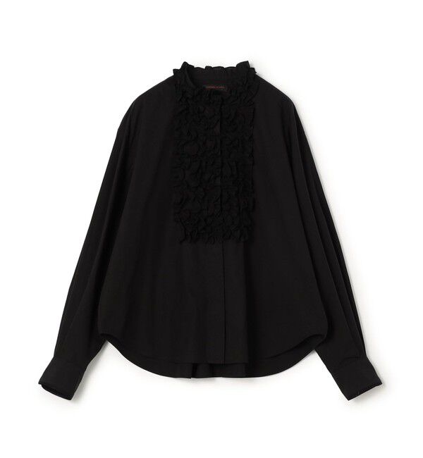 TOMORROWLAND collection「ブラックコンビネーション ラッフルブラウス」|シャツ・ブラウス|19 ブラック