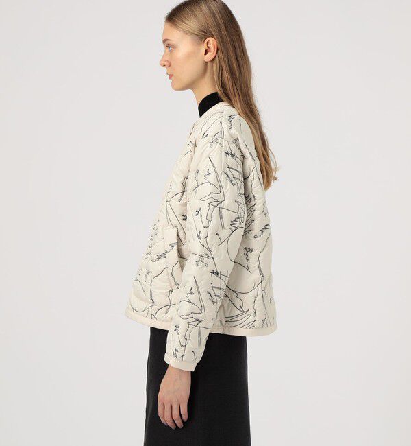 TOMORROWLAND GOODS「manipuri クルーネック ジャケット」|ブルゾン・スタジャン|