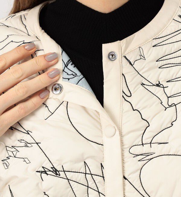 TOMORROWLAND GOODS「manipuri クルーネック ジャケット」|ブルゾン・スタジャン|