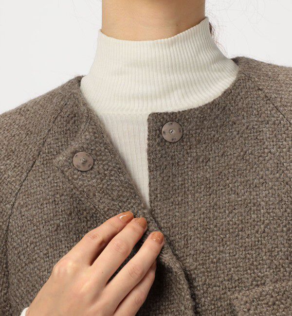 TOMORROWLAND collection「ロービングオックス  Aラインジャケット」|ノーカラージャケット|