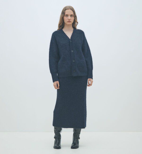 MACPHEE「シャギーアルパカ Vネックカーディガン」|カーディガン|