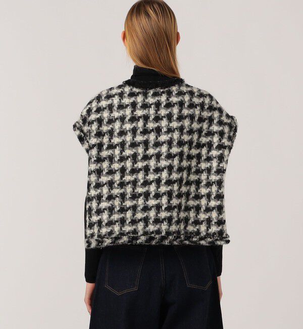 TOMORROWLAND collection「グリハウンドトゥース スクエアジレ」|ベスト・ジレ|