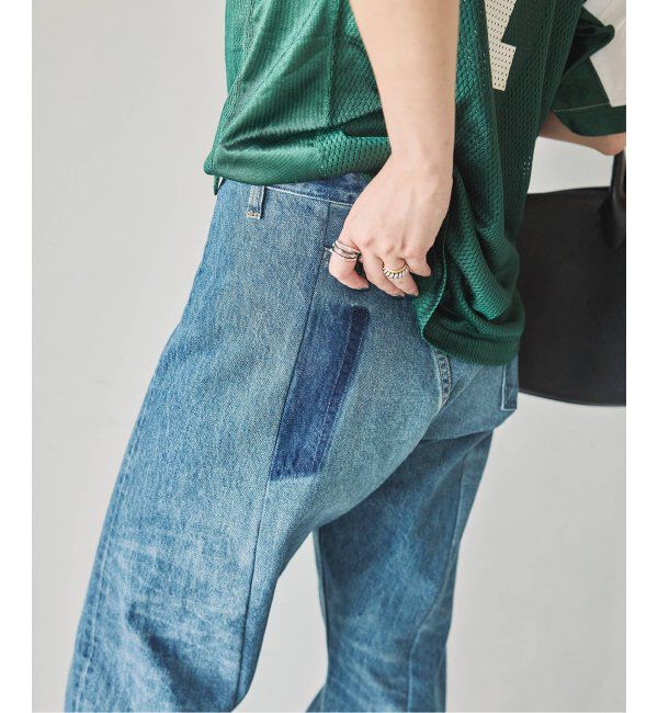  「アップサイドダウンフレアデニムパンツ」|デニム|