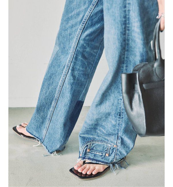  「アップサイドダウンフレアデニムパンツ」|デニム|