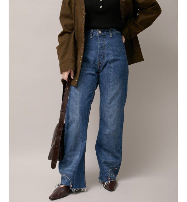  「アップサイドダウンフレアデニムパンツ」|デニム|