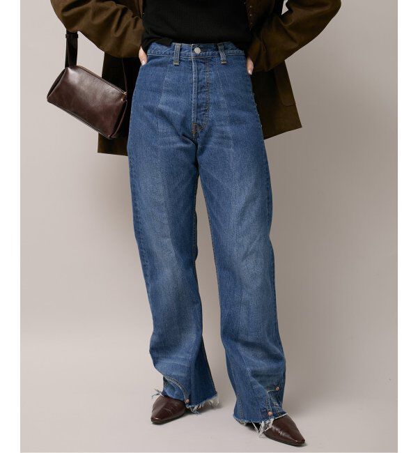  「アップサイドダウンフレアデニムパンツ」|デニム|