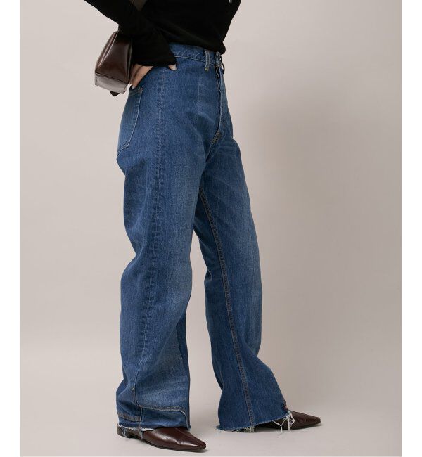  「アップサイドダウンフレアデニムパンツ」|デニム|