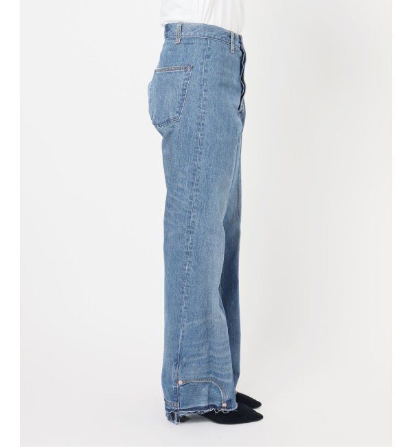  「アップサイドダウンフレアデニムパンツ」|デニム|