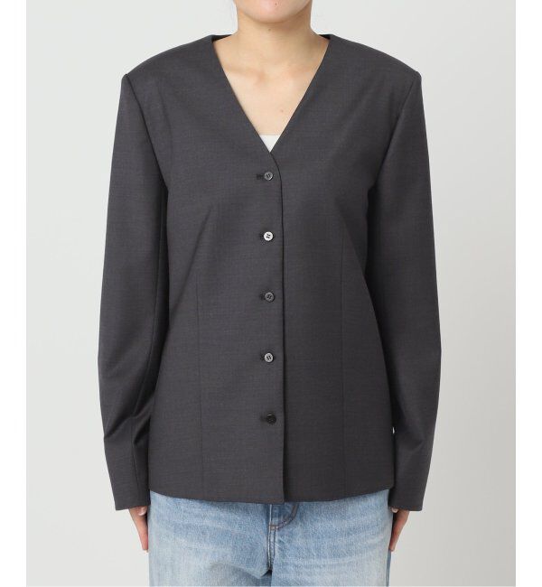 Plage「WO SE SH ジャケット」|ノーカラージャケット|