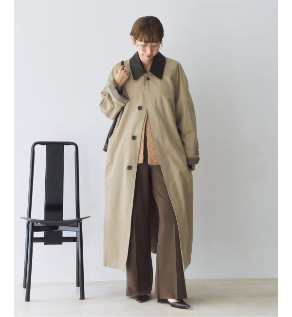 Plage「R&rsquo;IAM レザーカラーTRENCH コート」|トレンチコート|