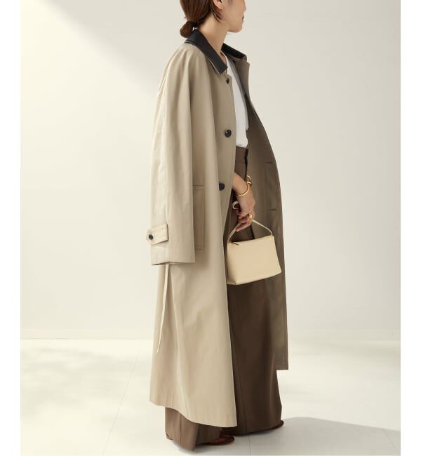 Plage「R&rsquo;IAM レザーカラーTRENCH コート」|トレンチコート|