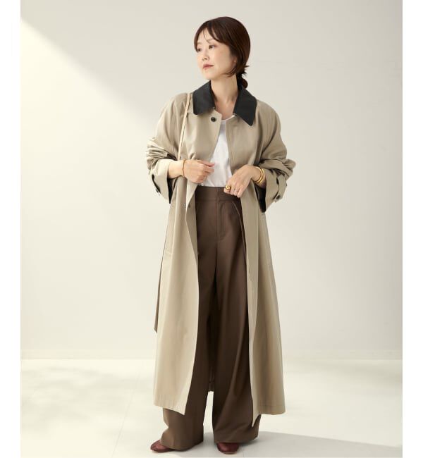 Plage「R&rsquo;IAM レザーカラーTRENCH コート」|トレンチコート|