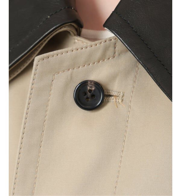 Plage「R&rsquo;IAM レザーカラーTRENCH コート」|トレンチコート|