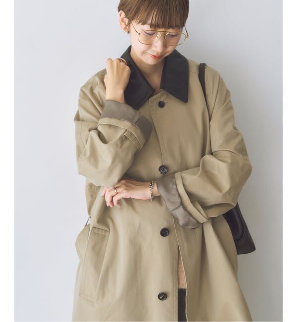 Plage「R&rsquo;IAM レザーカラーTRENCH コート」|トレンチコート|