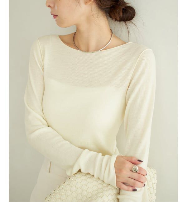 Plage「《追加》super100s Jersey boat/N プルオーバー」|Tシャツ・カットソー|