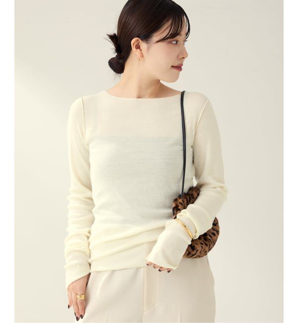 Plage「《追加》super100s Jersey boat/N プルオーバー」|Tシャツ・カットソー|