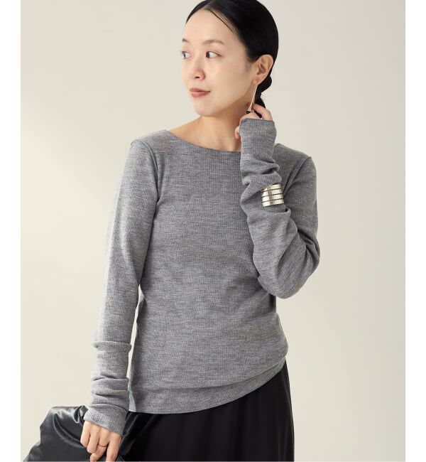 Plage「《追加》super100s Jersey boat/N プルオーバー」|Tシャツ・カットソー|グレーA