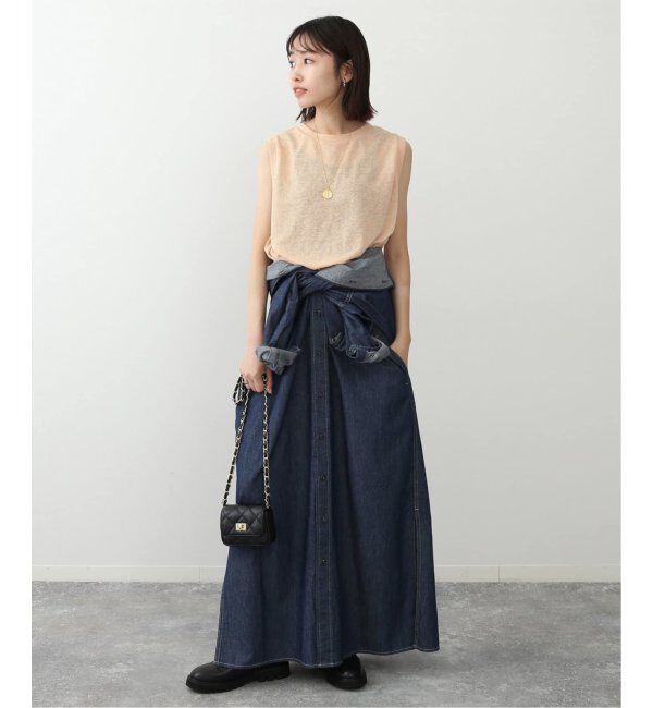 SLOBE IENA「《追加》スラブ天竺ノースリーブTEE」|Tシャツ・カットソー|