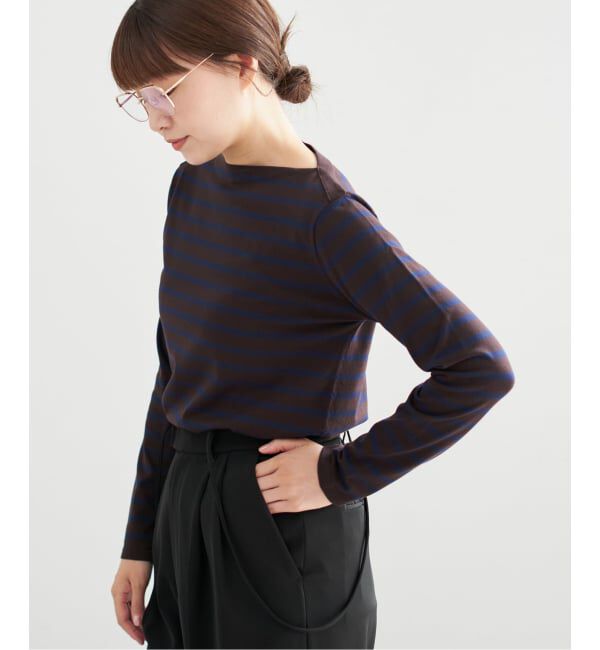 IENA「《追加2》SEATTLEボーダープルオーバー」|ニット・セーター|