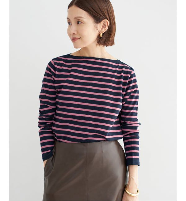 IENA「《追加2》SEATTLEボーダープルオーバー」|ニット・セーター|