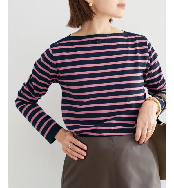 IENA「《追加2》SEATTLEボーダープルオーバー」|ニット・セーター|