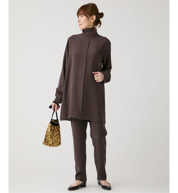 VERMEIL par iena「ツイルストレッチスリムパンツ」|スラックス|